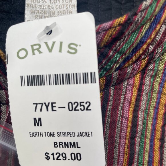 Brand New Orvis Multicolor Earth Tone Striped Jacket - Picture 8 of 10